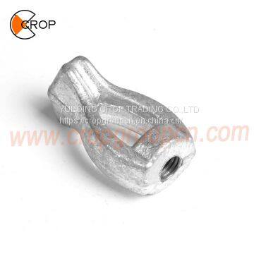 power line hardware Hot dip galvanized forged carbon steel rolled threads thimble eye nut for anchor rod