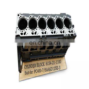 6D125 S6D125 SAA6D125 Cylinder Block 6154-21-1100 6151-22-1100 6251-21-1100 for Excavator PC400-6 PC400-7 PC450-6 PC450-7 photo-2