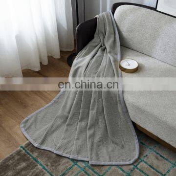 China factofy cheap 100% cotton skin touch decorative washable plain throw cable knit body pillow covers