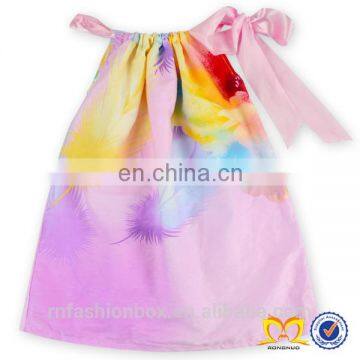 Latest Design Baby Frock Summer Dress Little Girls Flower Printing Casual Dress Baby Dress New Style Wholesale