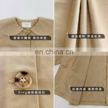 C1011 Wholesale Fashion Baby Girl Coat Turndown Collar Kids Casual Windbreaker photo-5