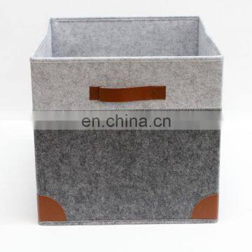 Fashion Custom Clothing Storage Organizer Cube Small Foldable Fabric Felt Storage Box photo-3