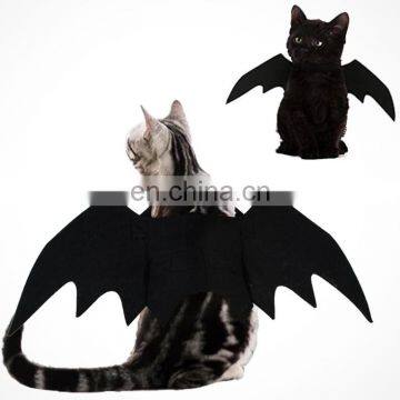 Hot new pet clothes fashion black bat wings cat dog cosplay costumes