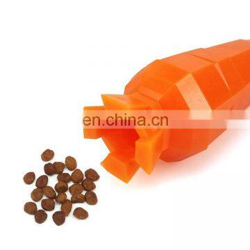 fashionable dog leakage fruit and vegetable  toy series carrot shape dog toy