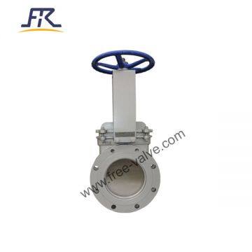 Hand Wheel operation Soft Seal Resilient Seat Ductile Iron PN10 Knife Gate Valve