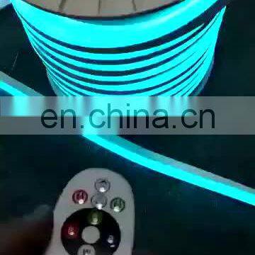 Building Decoration 220V RGB Led Neon Flexible Tube Light With Remote Controller