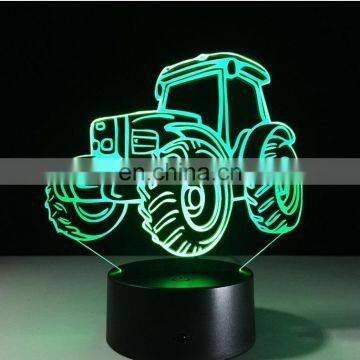 Heavy Trucks 3D Night Light Car Lamp Usb 7 Colors Changing LED Bedroom Lamp Party Decor Lamp Boy Gift Touch Light photo-2