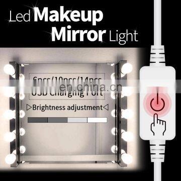 Dimmable 5V Make up Mirror Led Light Bulbs With USB Cable Power Supply Vanity Mirror Lights photo-3