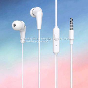 water proof  wired earphone in-ear headphone high cost-effective  heatset handsfree mic noise cancelling ear-bugs