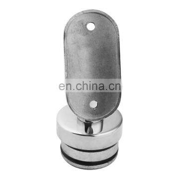 Adjustable Stainless Steel Wall Mounted Round Flat Tube Balustrade Handrail Pipe Bracket photo-4