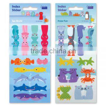HK Design Scrapbooking Space Animal Cute Cartoon Bookmark Index Tab Sticker photo-2