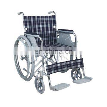 The cheapest price aluminum medical folding portable manual wheelchair for hospitals