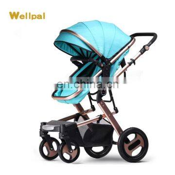 2020 Fashion Luxury Stroller Baby 3 in 1 Pram With Adjustable Canopy