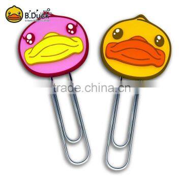 China factory wholesale custom plastic metal animal head shape paper clip