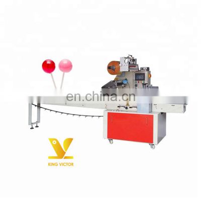 Horizontal wrapping single candy small biscuit packaging packing machine