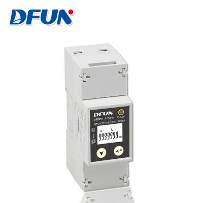 DFUN DFPM91 Дин-рейльный многофункциональный счетчик электроэнергии для инвертора