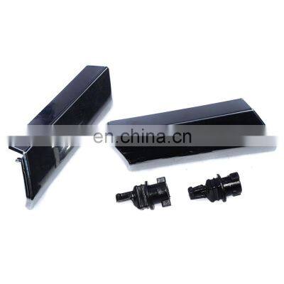 Free Shipping!Left & Right Headlight Washer Nozzle Cover Chromet & Back Black Clips FOR Lexus