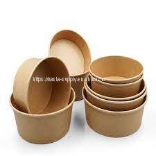 Disposable soup containers paper to go bowls recyclable paper soup bowls with paper lid