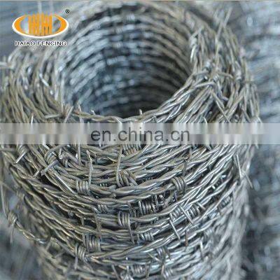 Wholesale 50kg high quality barbwire PVC coated barbed wire fence price per kg