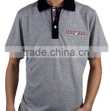 Polo Grey shirt 100% cotton high quality fashion tShirt Sleeve polo shirt