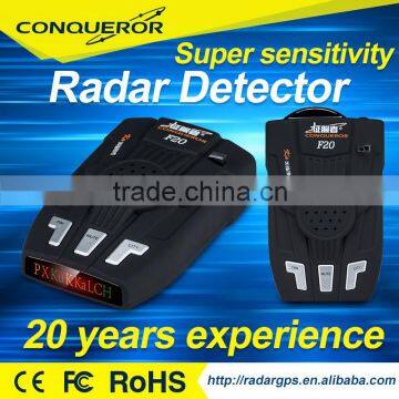 2016 Speed Gun Radar Detector Car Speed Camera Detector LED Display Laser Full Band Detection