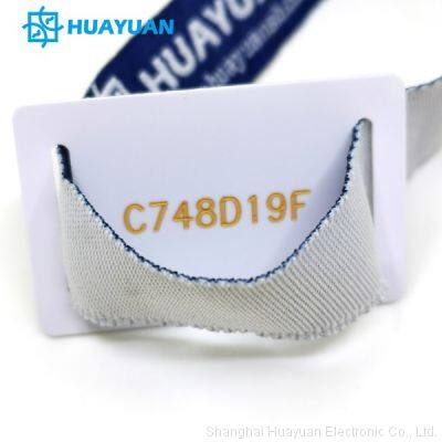 Event Festival Customized Smart Bracelet Tag RFID NFC Fabric Woven Wristbands photo-2