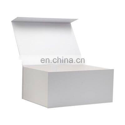Wholesale Online Store Gift Shop Products Packaging Square White Folding Gift Boxes With Ribbon photo-4