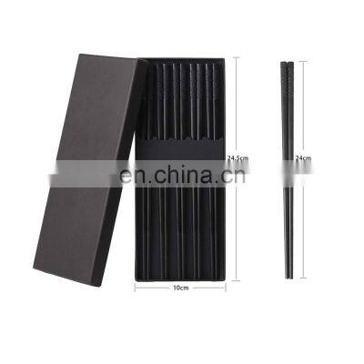 new best selling cutlery durable chinese custom printed logo sliver disposable round plastic chopsticks