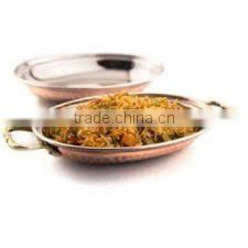 COPPER MUGHLAI RICE SERVER