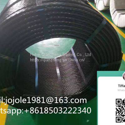 12.7mm  steel strand  Whatsapp:+8618503222340