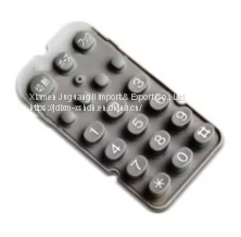 Debossed Pantone Color Elastomer Silicone Rubber Keyboard