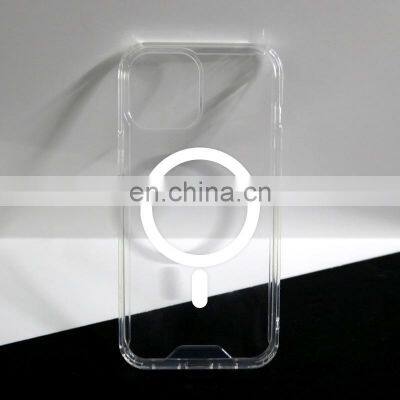 Shockproof Transparent Clear TPU Magnet Phone Case for Magsafe Case for Iphone 12 Pro Mini Max photo-3
