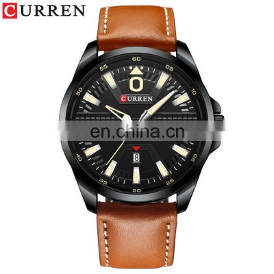 CURREN 8379 Japanese Movement Quartz Leather Strap Classical Mans Shows Watch New Model