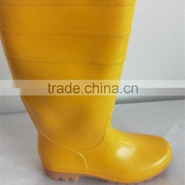 Yellow PVC Boots / Pvc Rain Boots /pvc Safety Rain Boots With Men photo-5