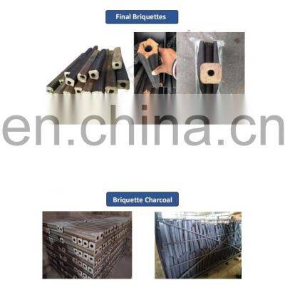 Wood Sawdust Biomass Briquettes Forming Maker Corn Stalk Briquette Making Machine
