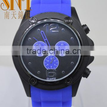 Fashion watch with spray black dail ,hot selling promotion quartz watch