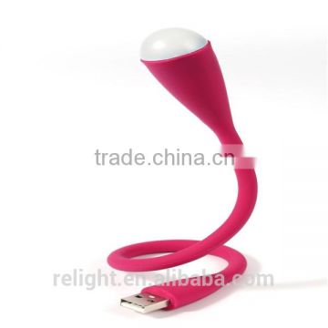 silicon coat LED USB lamp Light for notebook keyboard with multi color