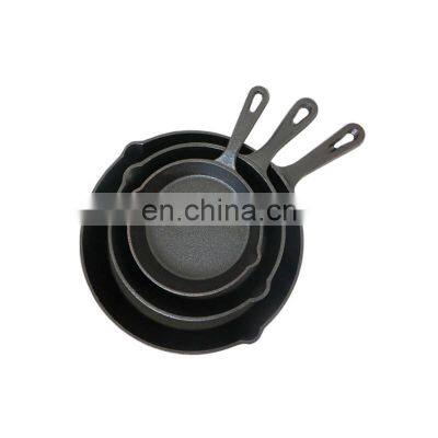 Cast Iron Cookware Set Vegetable Oil Skillet Frying Pan photo-2