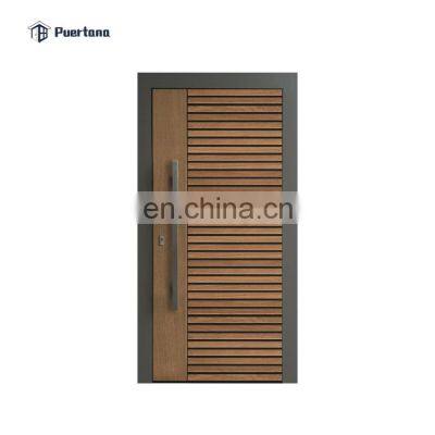 Outdoor Heavy Duty Design Wood Entrance Entry / Interior Pivot Door photo-3