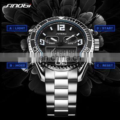 SINOBI Cool Digital Men Watches S9731G Men LED Display Wristwatch Hot Sale Chinese Direct Sale Factory Male Handwatch photo-3