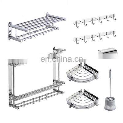 Wholesale bathroom accessories stainless steel bath hardware Sets bathroom sets cheap bathroom shelves