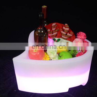 Beer Champagne Wine Portable ice bucket   Waterproof with Colors Changing Glowing Plastic Modern Home LED Glowing LED Ice Bucket