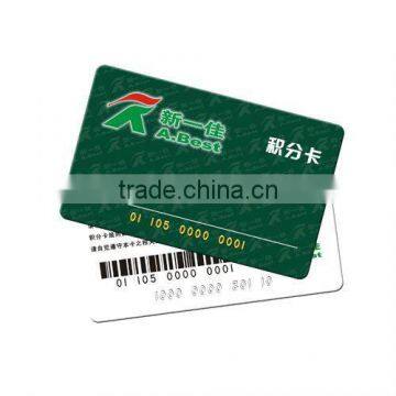 Best selling PVC barcode card