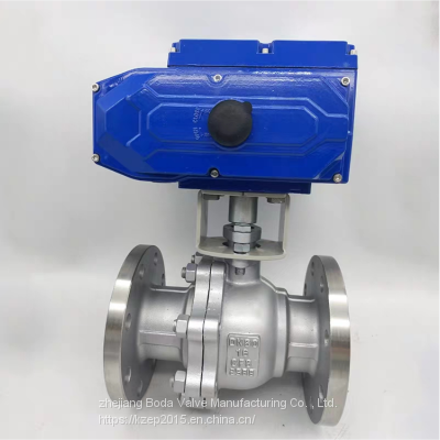 Stainless steel electric ball valve Q941F-16P DN80