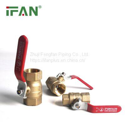 IFAN Full Size Threaded Brass Ball Valve Customized Brass Water Ball Valve