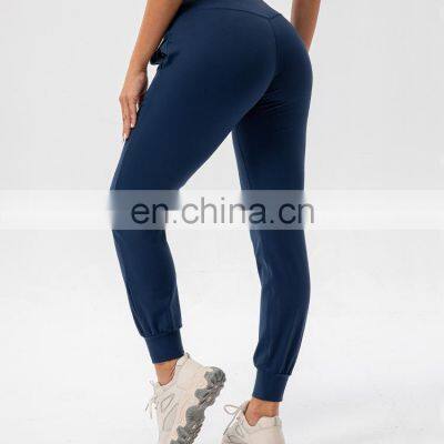 Casual Drawstring Sports Gym Yoga Trousers Loose Fitness Running Wear Jogger Pants Women Workout Activewear Clothing photo-4