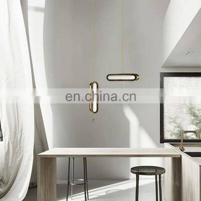 Hot Selling Metal Brass Pendant Light Living Room Hotel Ceiling Home Decoration Lighting Clear Glass Pendant Light photo-5