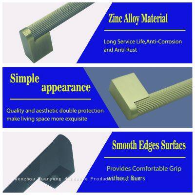 Knurled Cabinet Handles Cabinet Pulls Aluminum Handles Knurled Drawer Pulls Gold and Black Oxidation Finish With Diamond Pattern photo-4