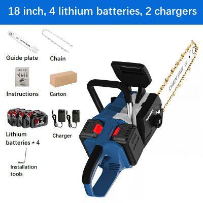 Lithium battery chain saw