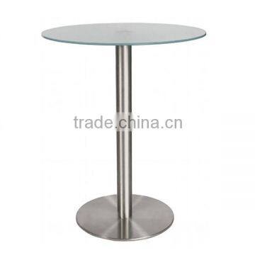 leisure metal frame round top bar table